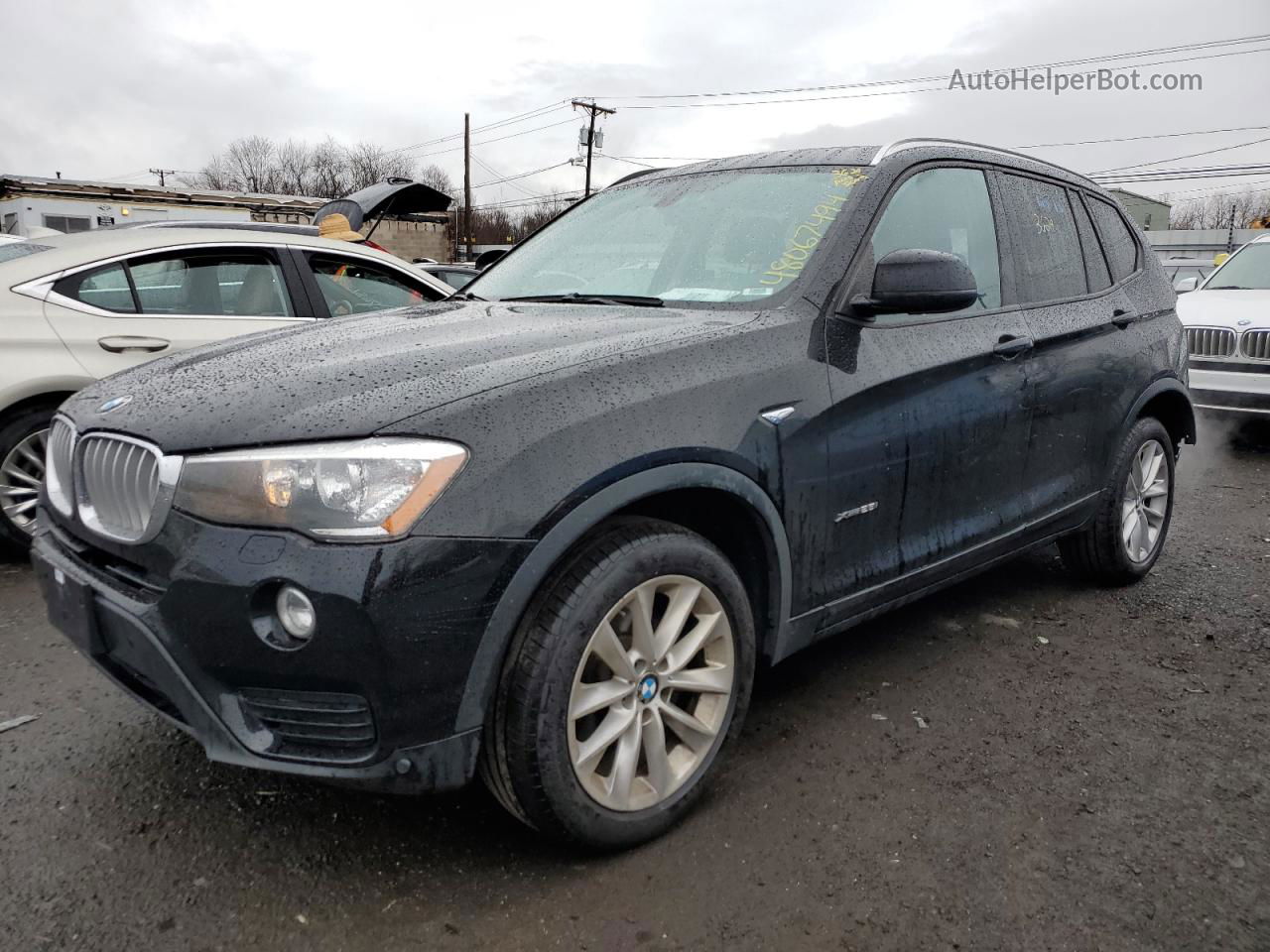 2016 Bmw X3 Xdrive28i Black vin: 5UXWX9C53G0D86376