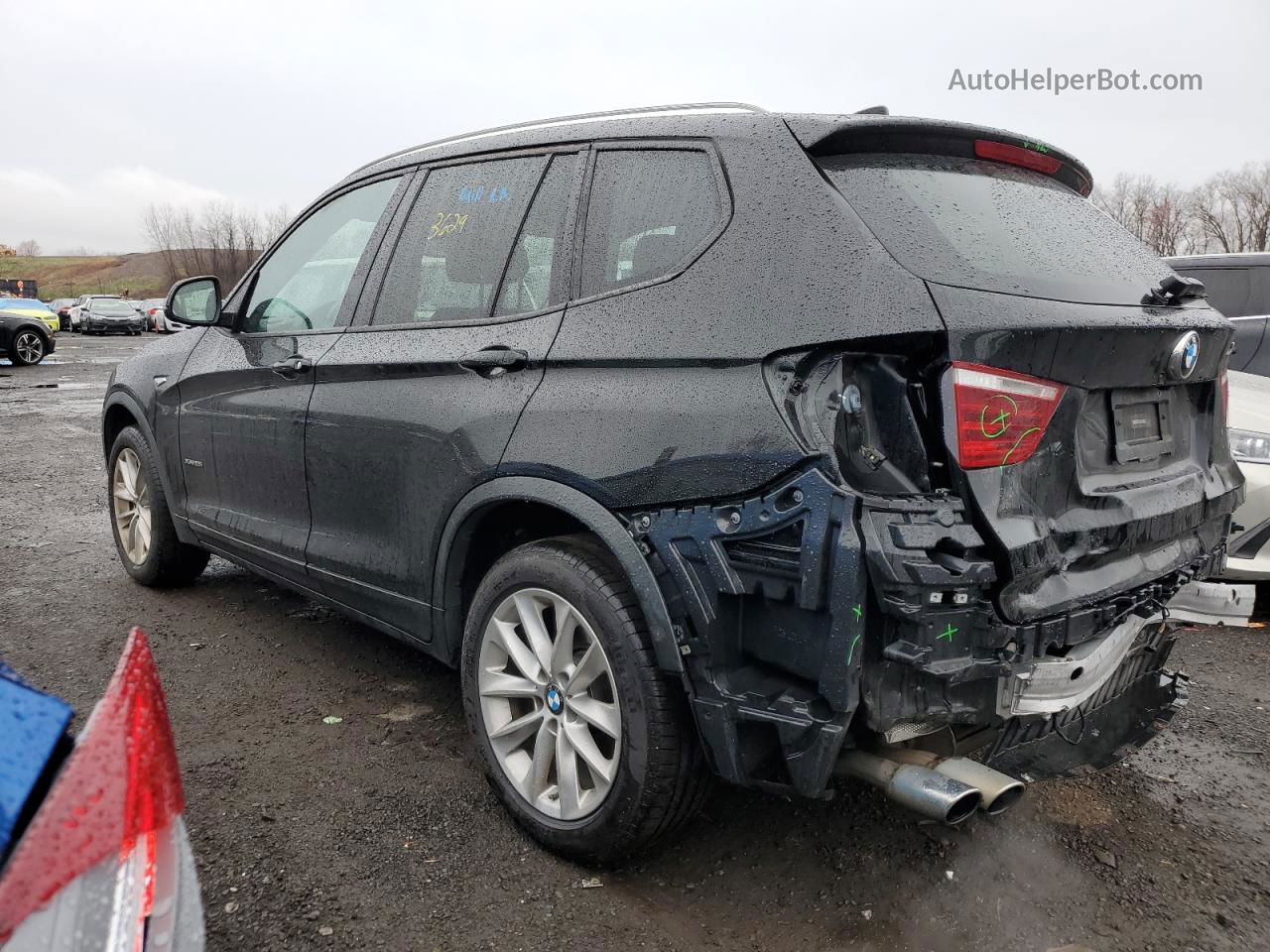 2016 Bmw X3 Xdrive28i Black vin: 5UXWX9C53G0D86376