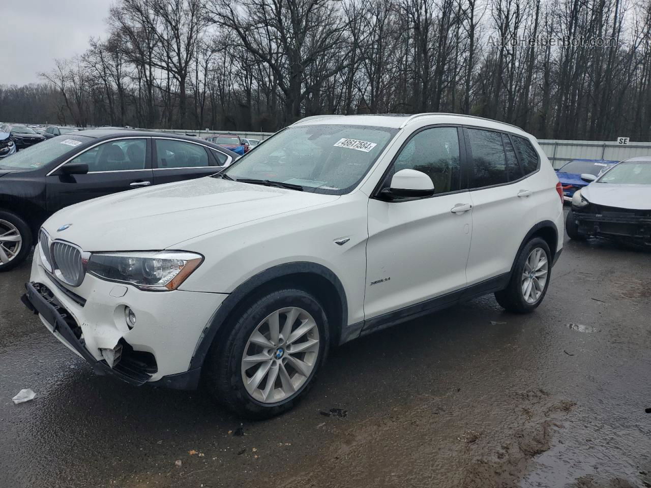 2016 Bmw X3 Xdrive28i White vin: 5UXWX9C53G0D86457