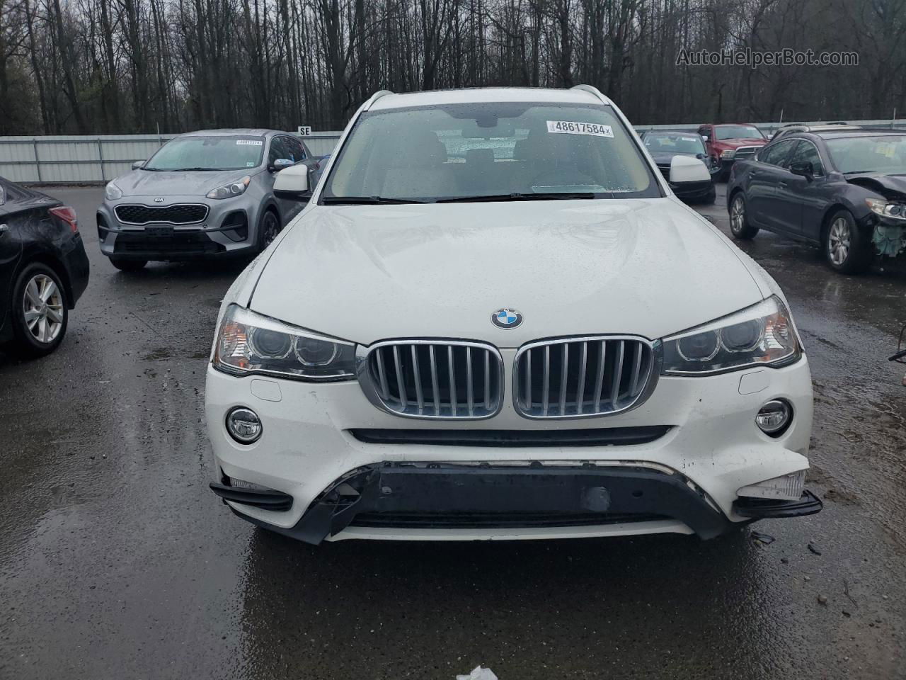 2016 Bmw X3 Xdrive28i White vin: 5UXWX9C53G0D86457