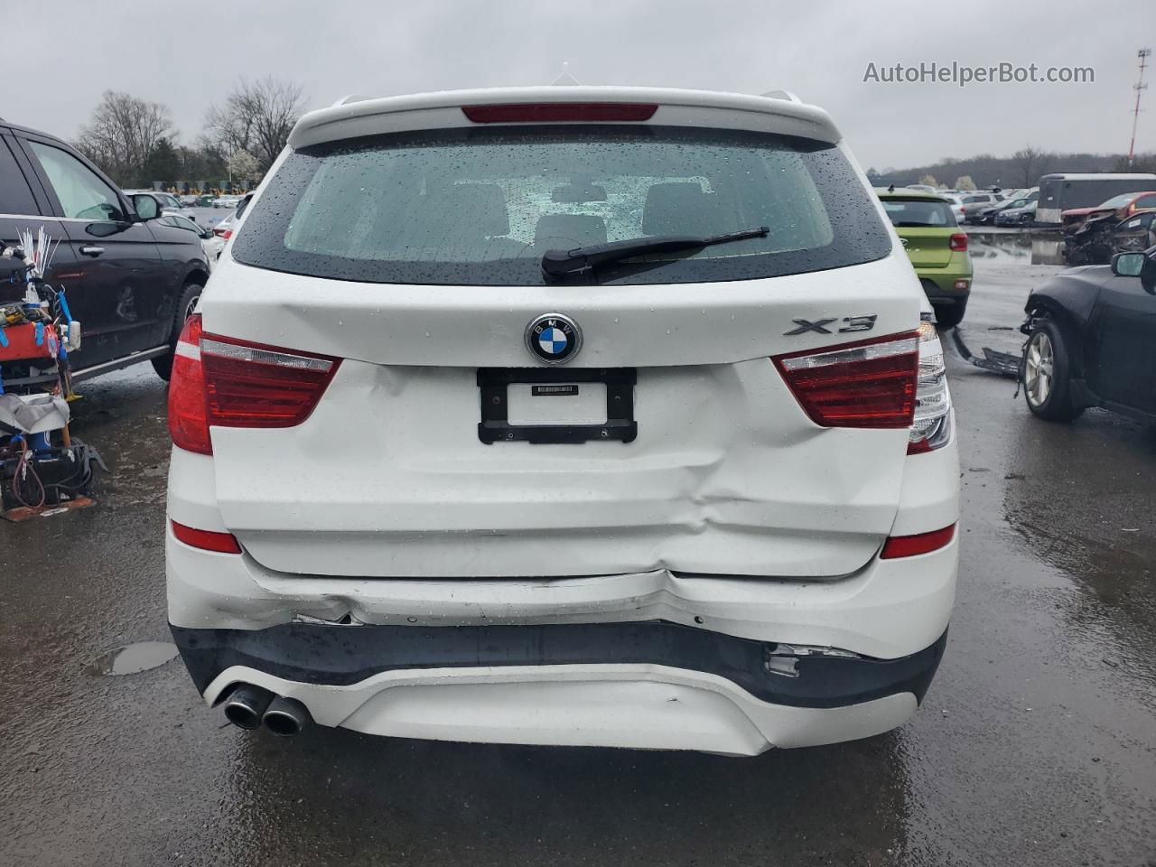 2016 Bmw X3 Xdrive28i White vin: 5UXWX9C53G0D86457