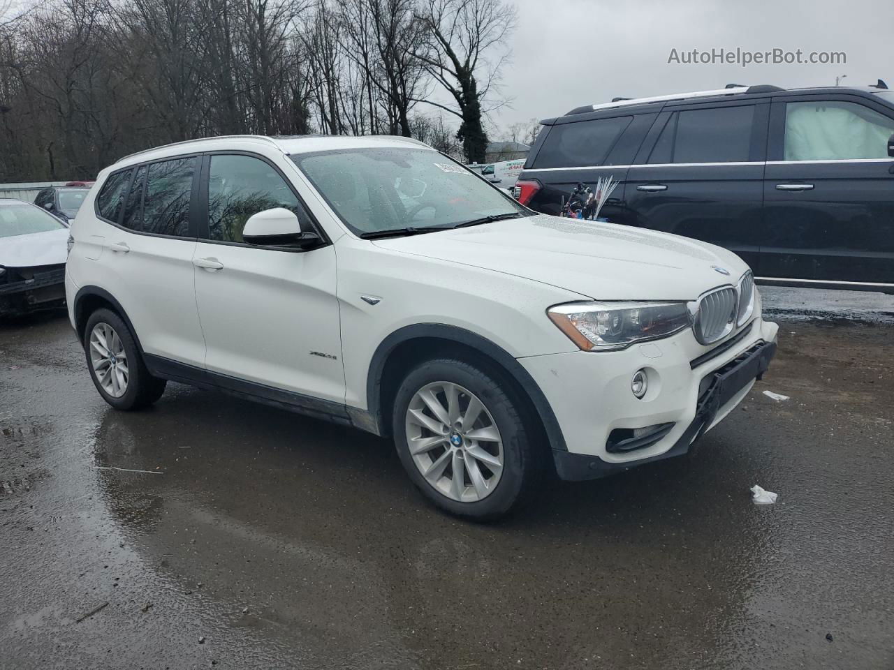 2016 Bmw X3 Xdrive28i White vin: 5UXWX9C53G0D86457