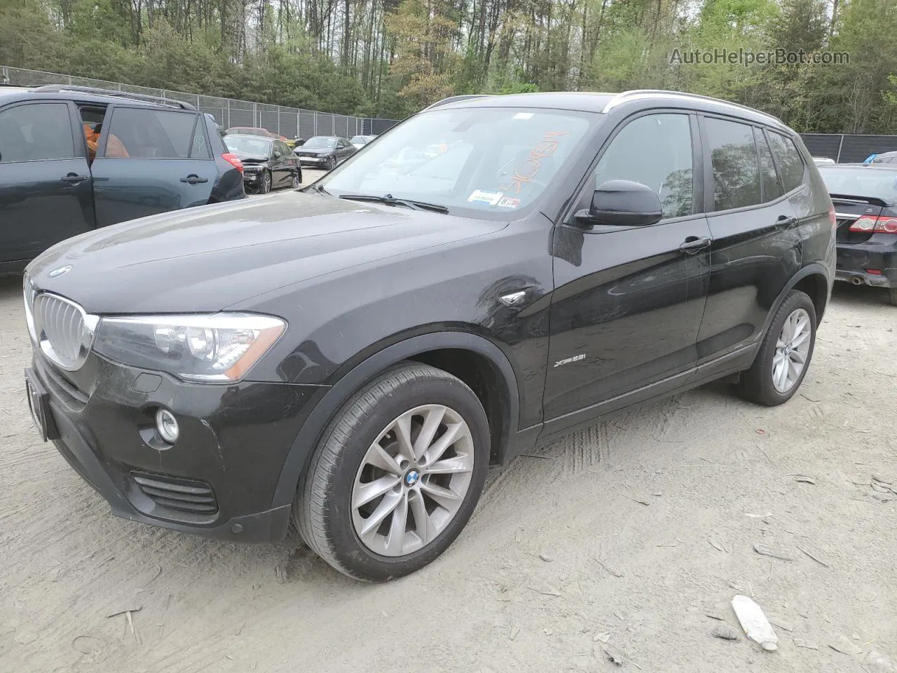 2016 Bmw X3 Xdrive28i Черный vin: 5UXWX9C53G0D87933