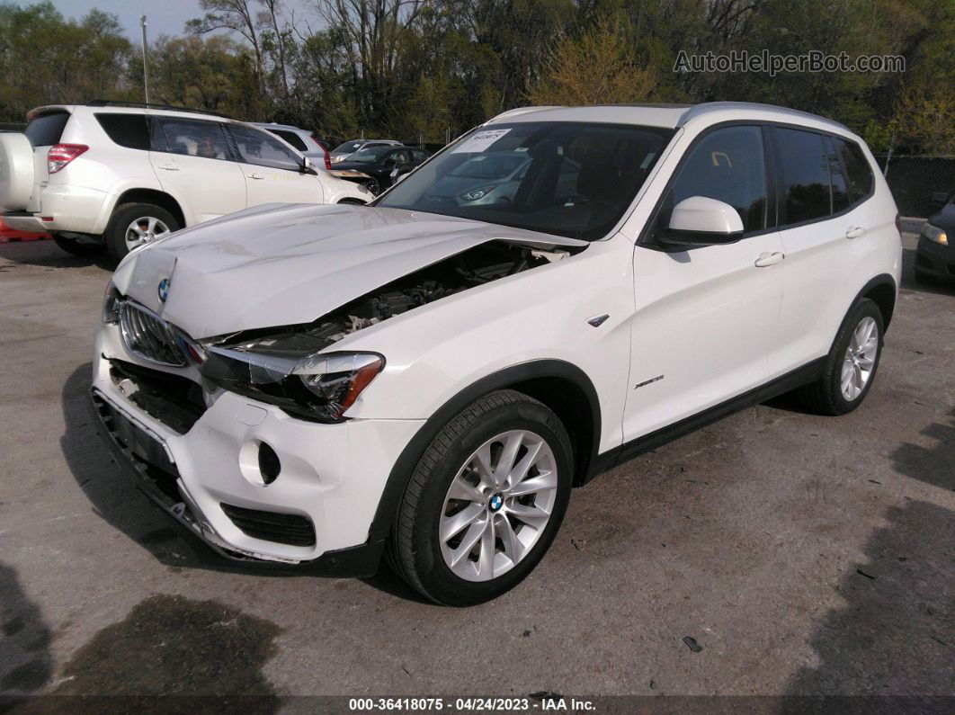 2016 Bmw X3 Xdrive28i White vin: 5UXWX9C53G0D89388