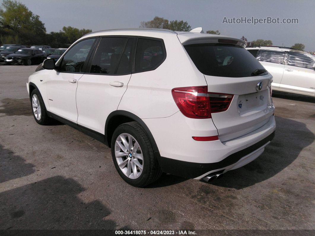 2016 Bmw X3 Xdrive28i White vin: 5UXWX9C53G0D89388