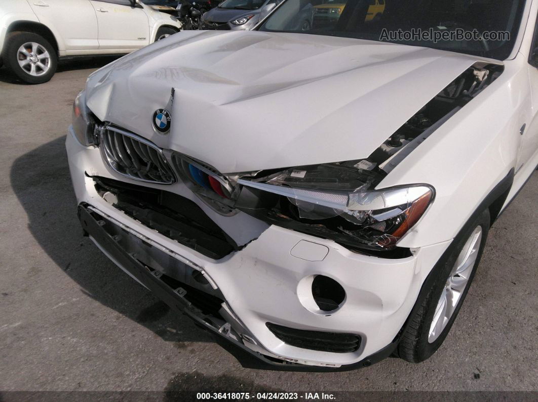 2016 Bmw X3 Xdrive28i White vin: 5UXWX9C53G0D89388