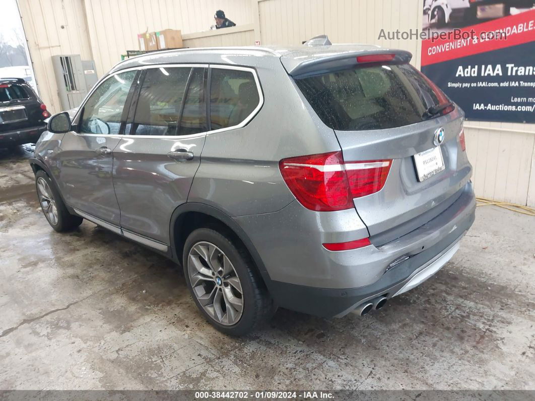 2016 Bmw X3 Xdrive28i Gray vin: 5UXWX9C53G0D89407