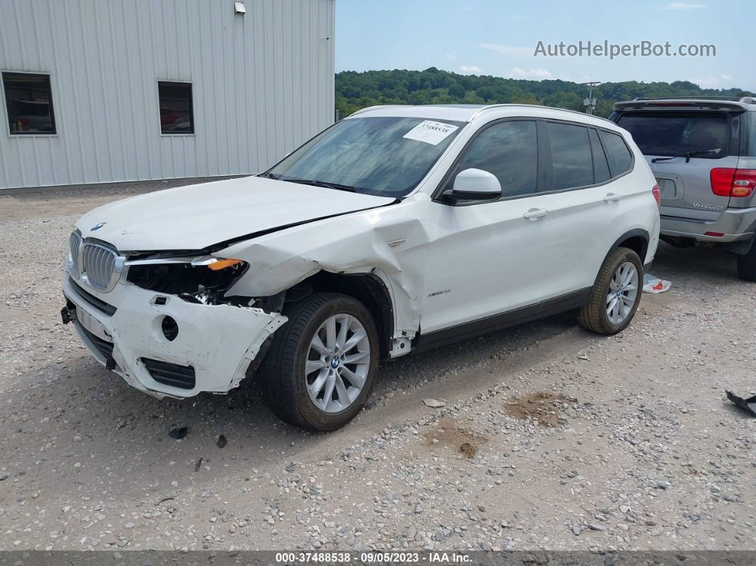 2016 Bmw X3 Xdrive28i White vin: 5UXWX9C53G0D89438