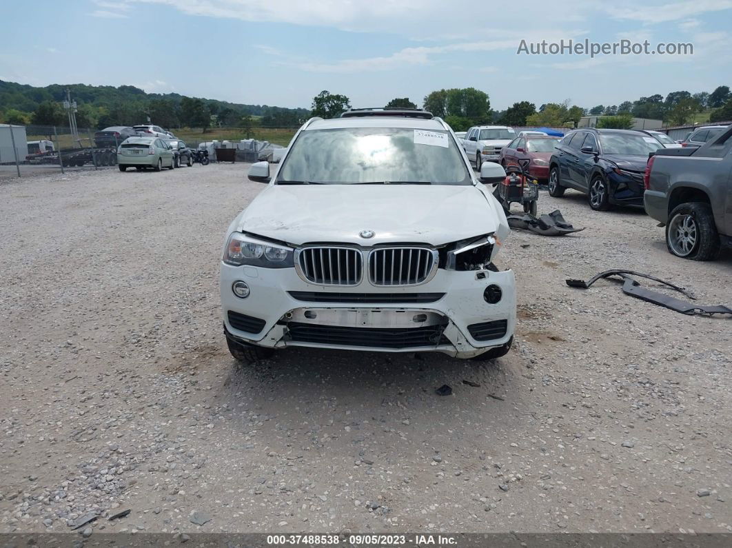 2016 Bmw X3 Xdrive28i White vin: 5UXWX9C53G0D89438