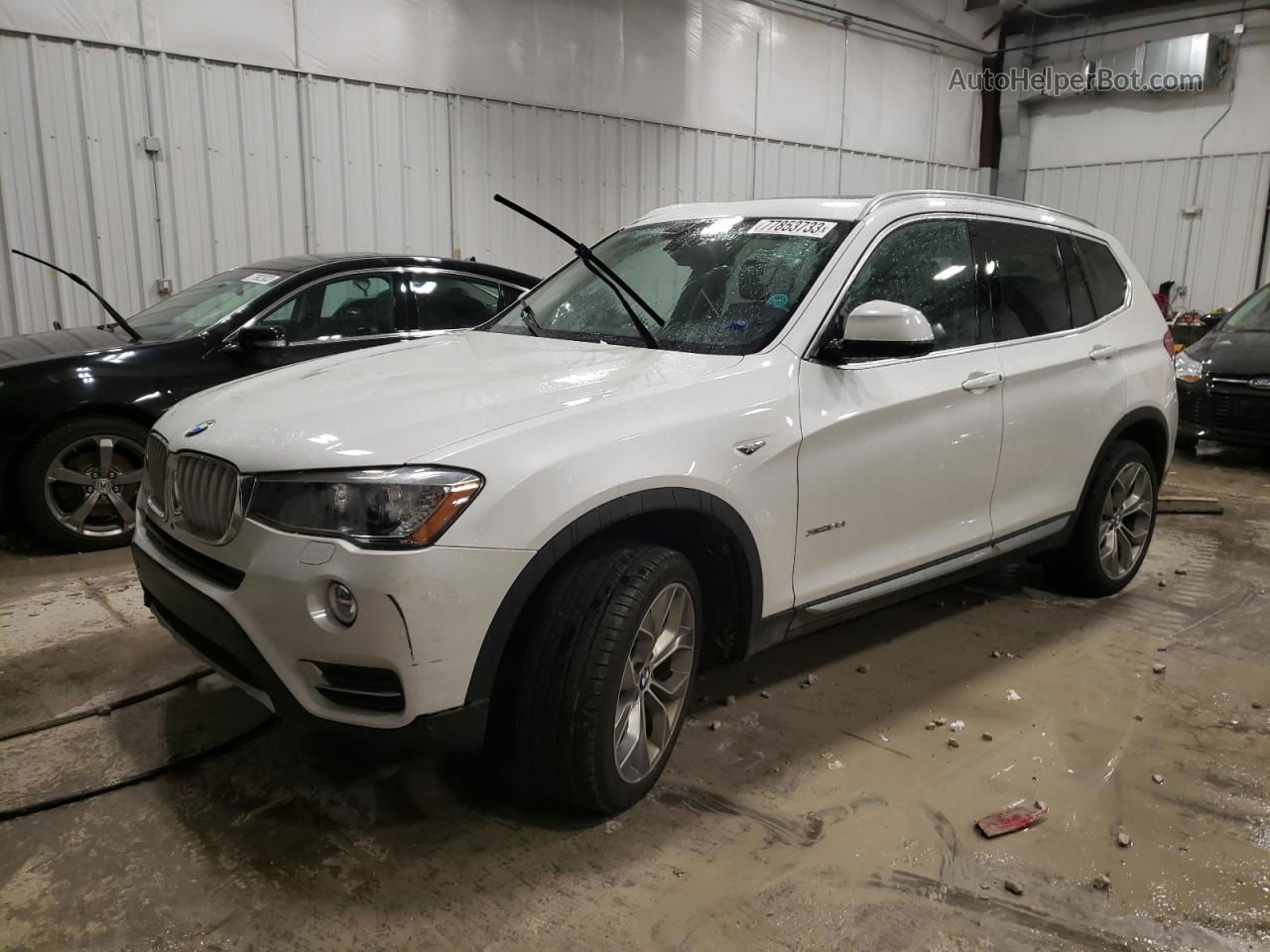 2016 Bmw X3 Xdrive28i White vin: 5UXWX9C53G0D93974