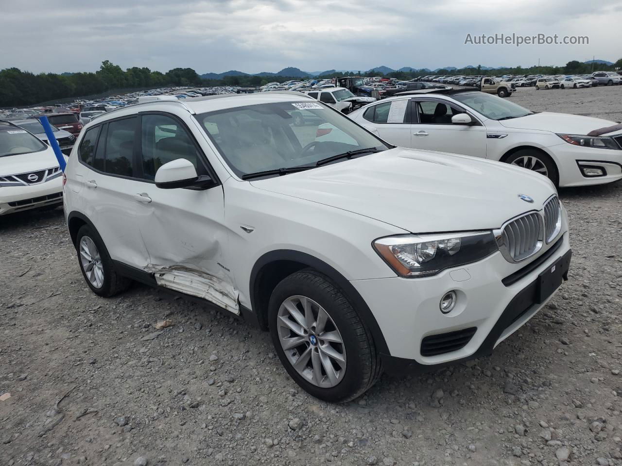 2016 Bmw X3 Xdrive28i White vin: 5UXWX9C53G0D94588