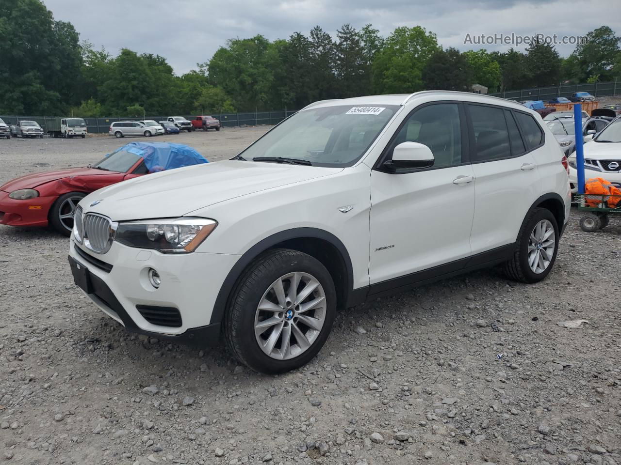 2016 Bmw X3 Xdrive28i White vin: 5UXWX9C53G0D94588