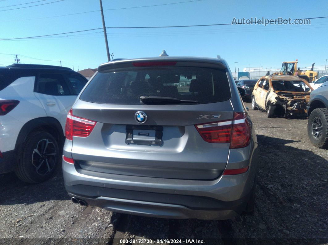 2016 Bmw X3 Xdrive28i Gray vin: 5UXWX9C53G0D95028