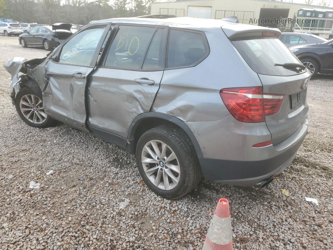 2013 Bmw X3 Xdrive28i Gray vin: 5UXWX9C54D0A10555