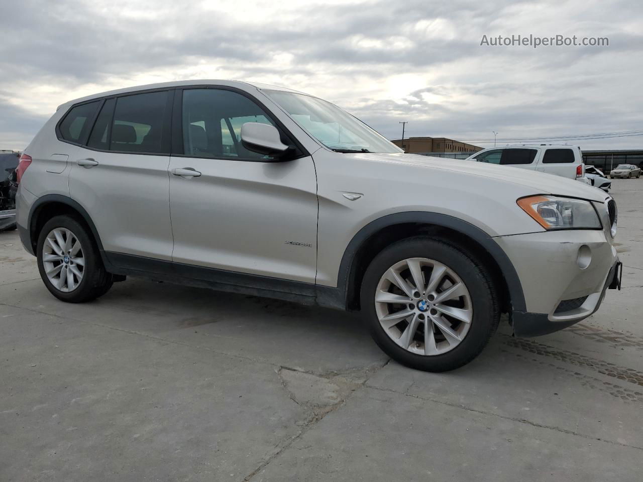 2013 Bmw X3 Xdrive28i Cream vin: 5UXWX9C54D0A12113