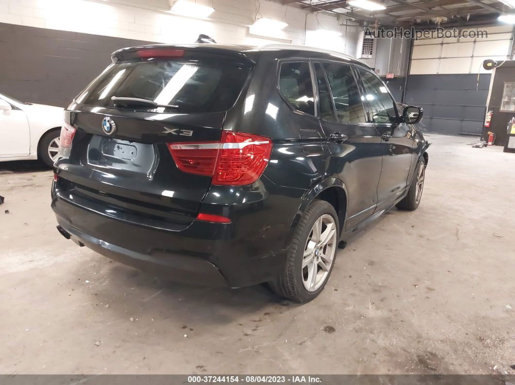 2013 Bmw X3 Xdrive28i Black vin: 5UXWX9C54D0A21362