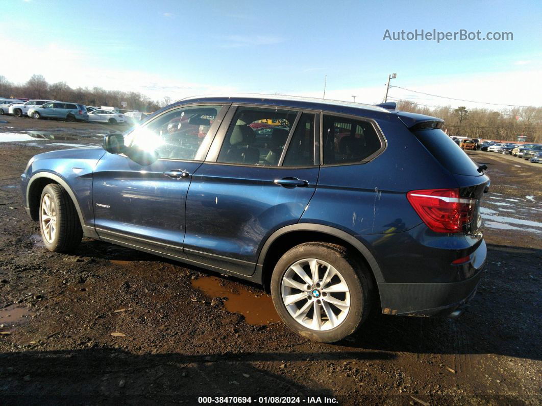 2013 Bmw X3 Xdrive28i Dark Blue vin: 5UXWX9C54D0A22513