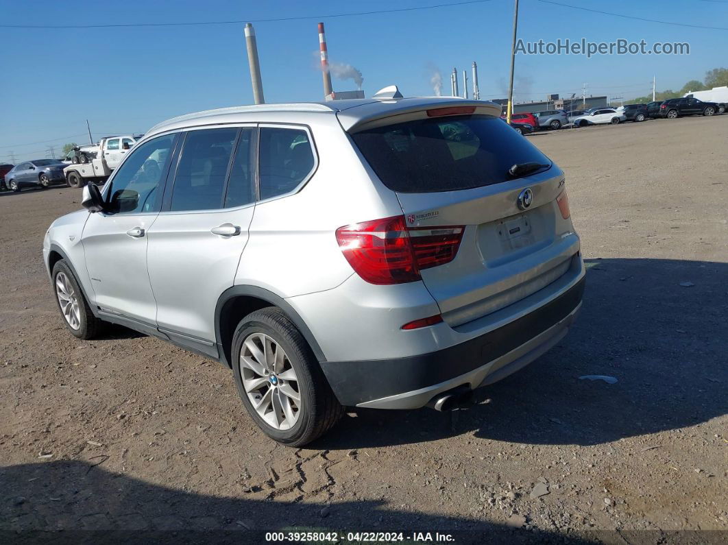 2013 Bmw X3 Xdrive28i Silver vin: 5UXWX9C54D0A22592