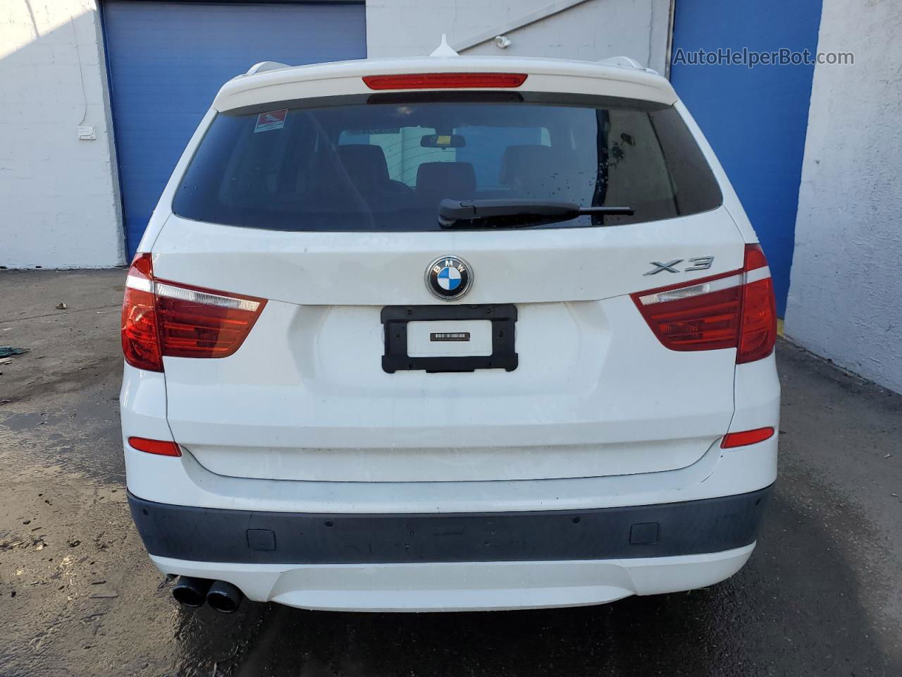 2013 Bmw X3 Xdrive28i Белый vin: 5UXWX9C54D0A30143