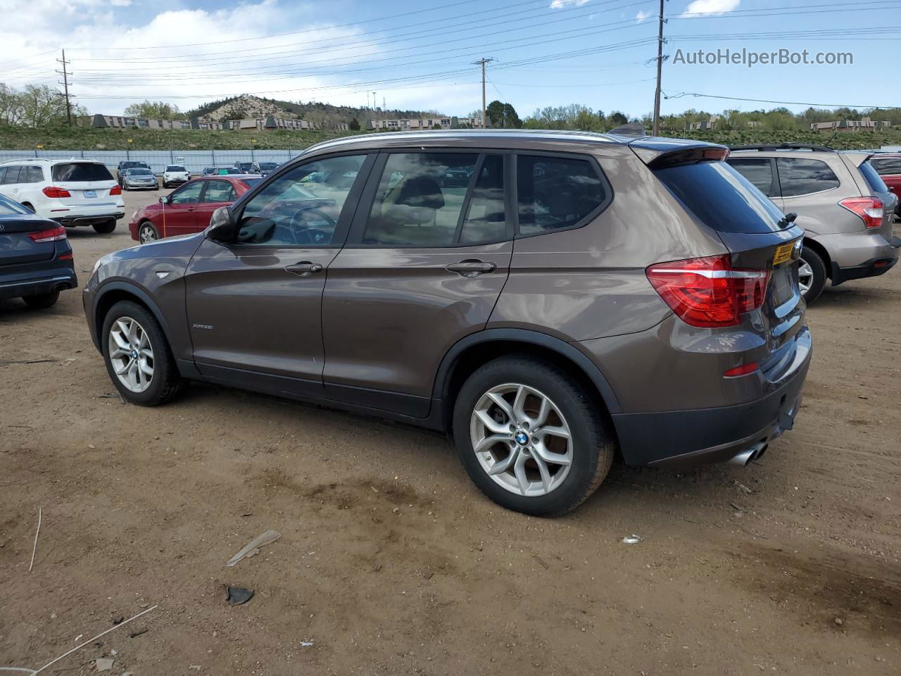 2013 Bmw X3 Xdrive28i Brown vin: 5UXWX9C54D0A32443