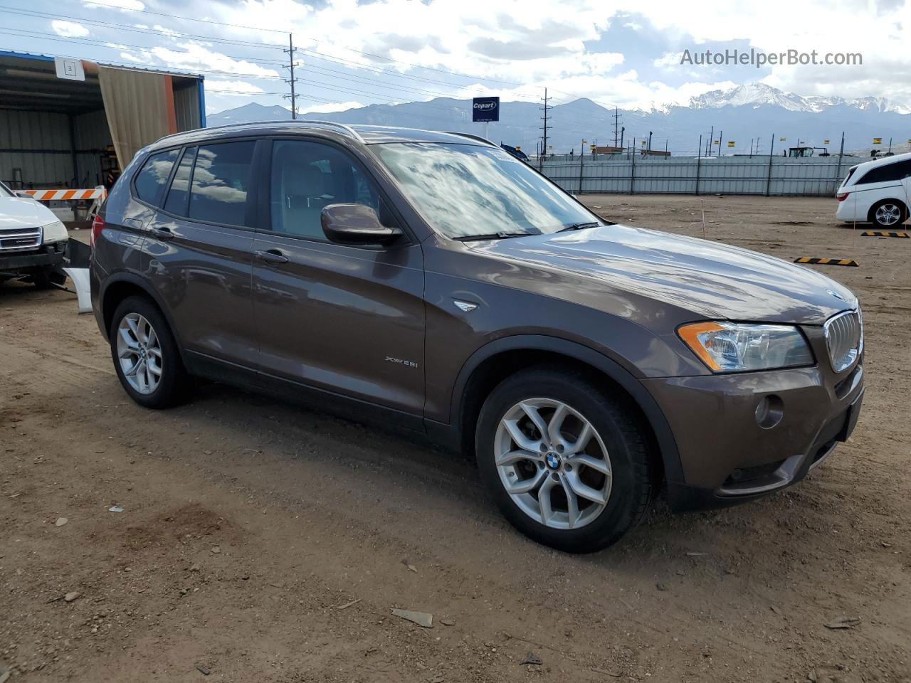 2013 Bmw X3 Xdrive28i Brown vin: 5UXWX9C54D0A32443