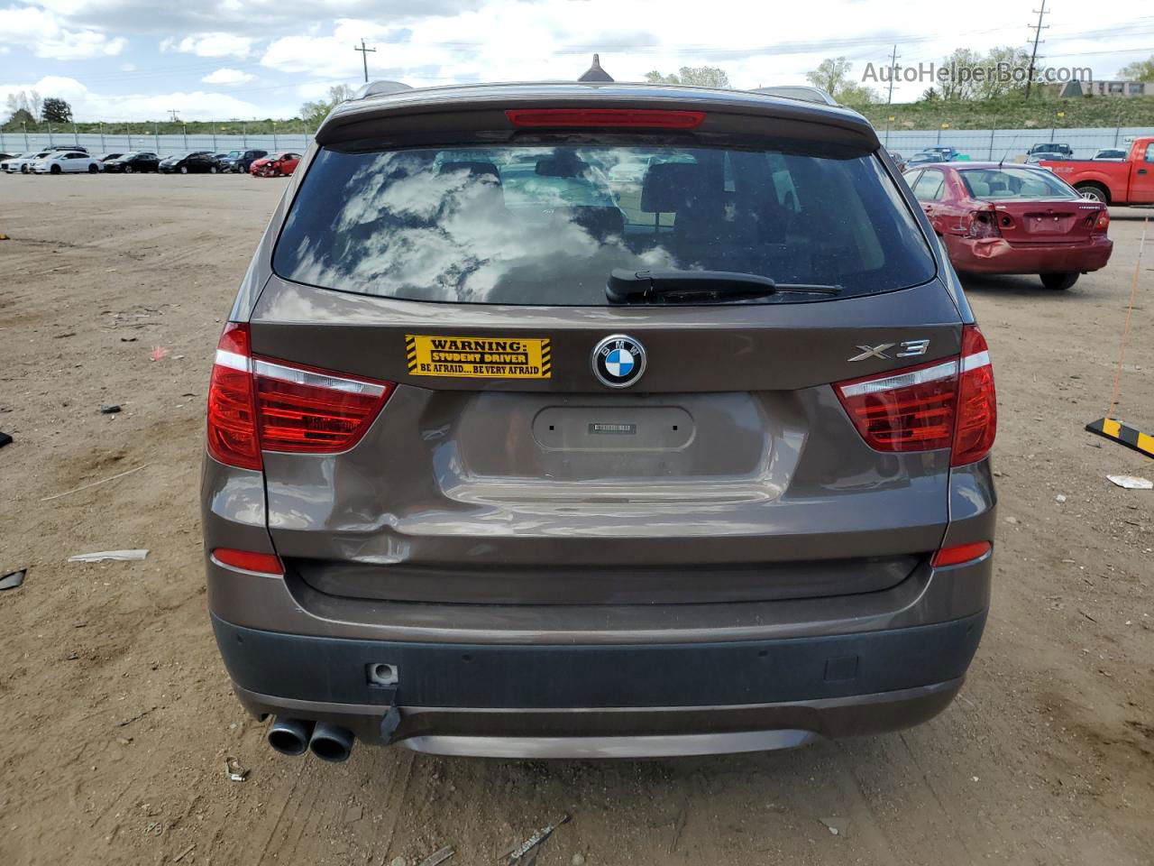 2013 Bmw X3 Xdrive28i Brown vin: 5UXWX9C54D0A32443