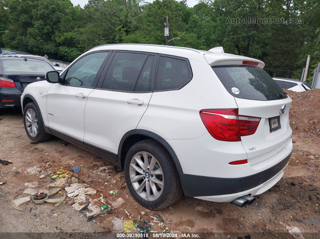 2013 Bmw X3 Xdrive28i White vin: 5UXWX9C54D0A32989