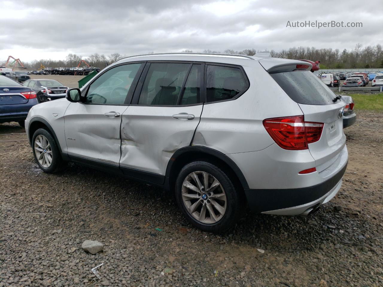 2013 Bmw X3 Xdrive28i Silver vin: 5UXWX9C54DL874159