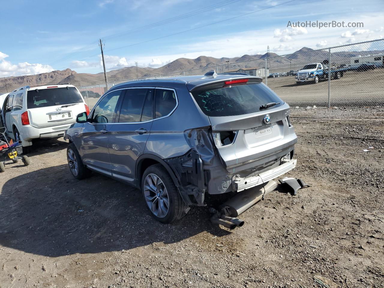 2016 Bmw X3 Xdrive28i Gray vin: 5UXWX9C54G0D65455