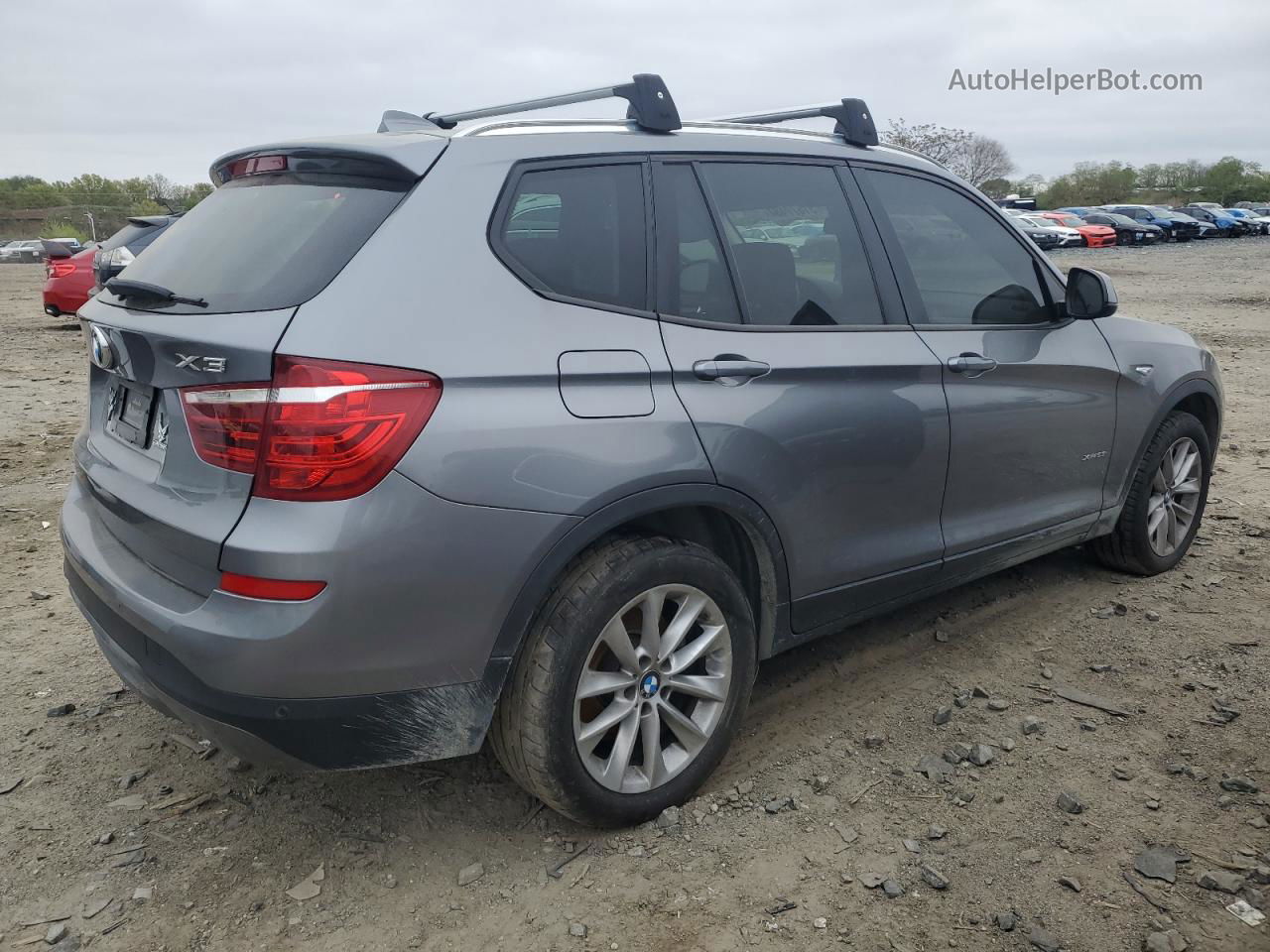 2016 Bmw X3 Xdrive28i Gray vin: 5UXWX9C54G0D67190