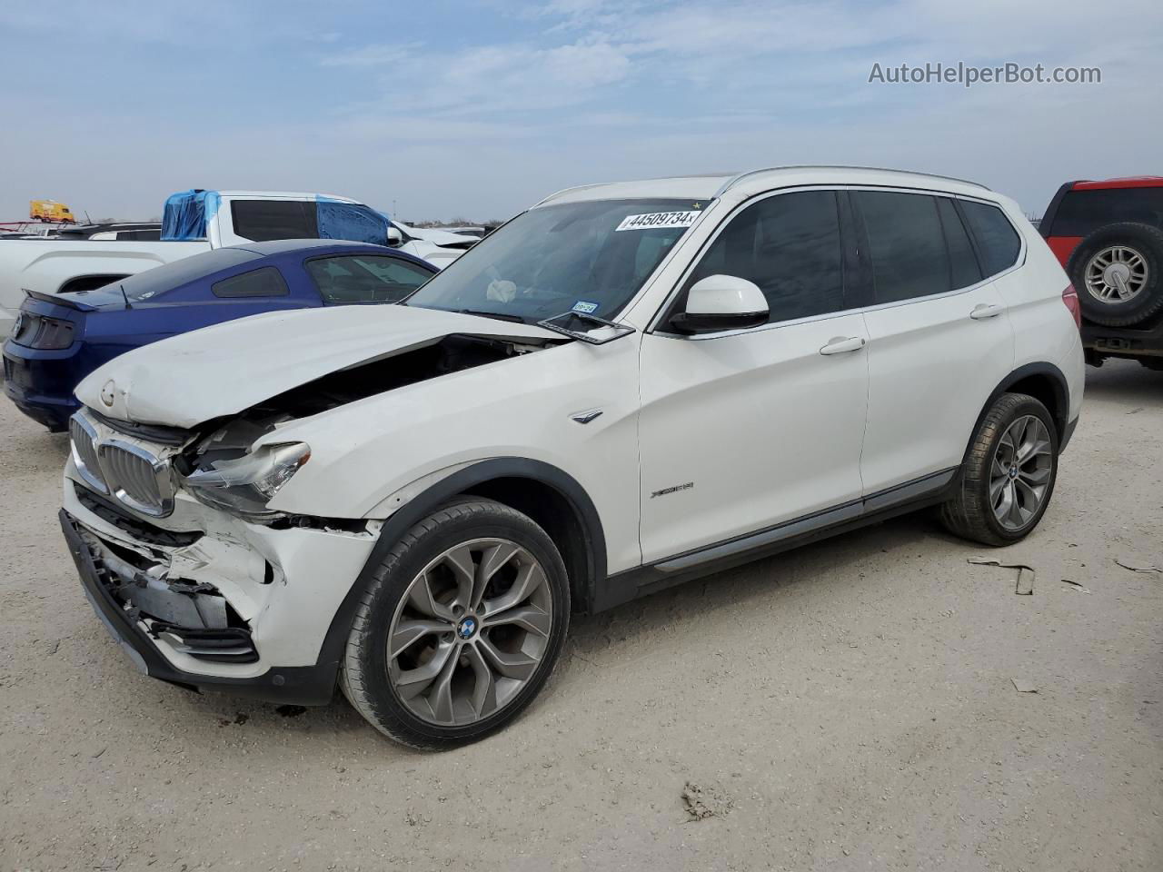 2016 Bmw X3 Xdrive28i White vin: 5UXWX9C54G0D68307