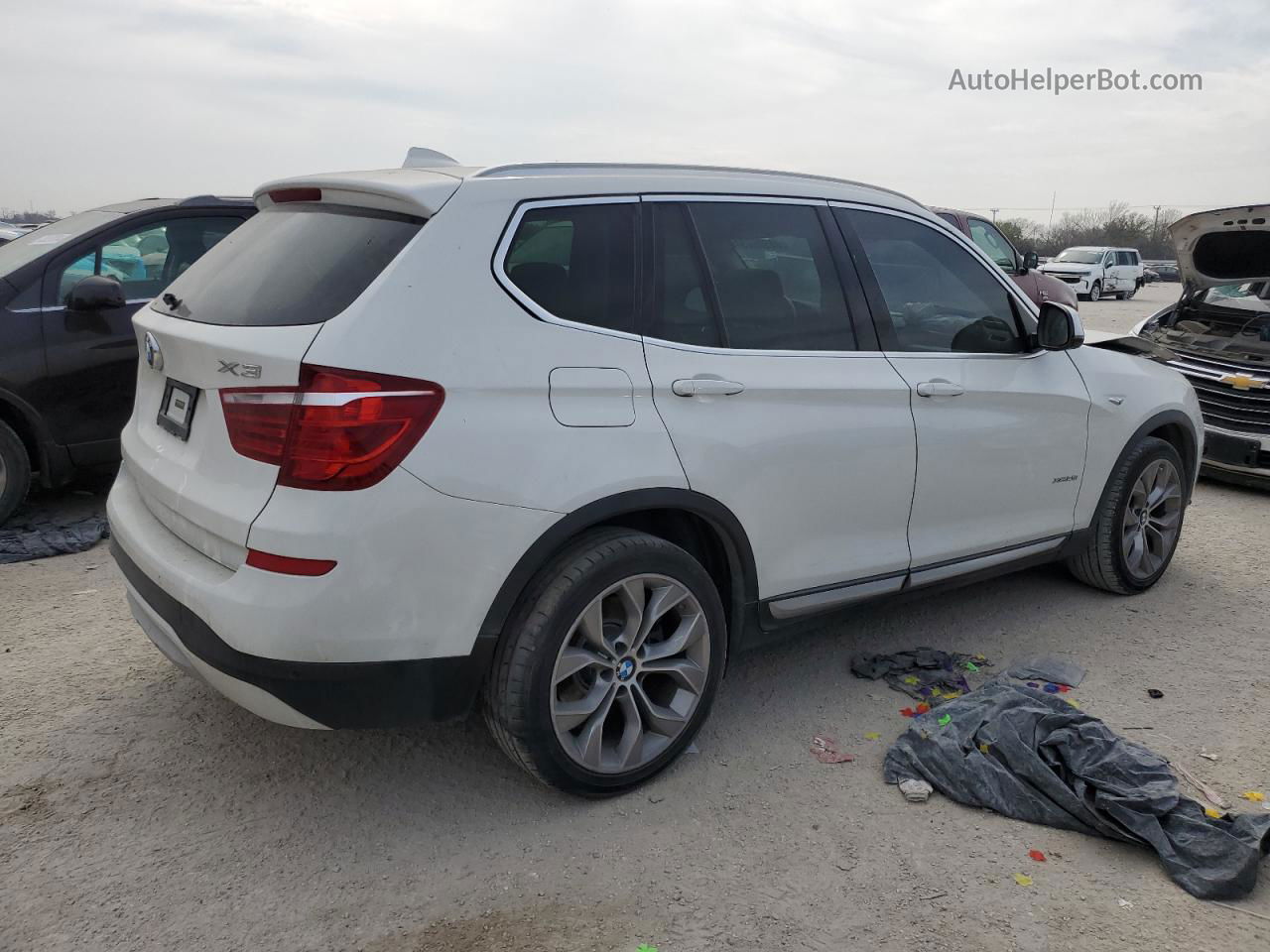 2016 Bmw X3 Xdrive28i White vin: 5UXWX9C54G0D68307