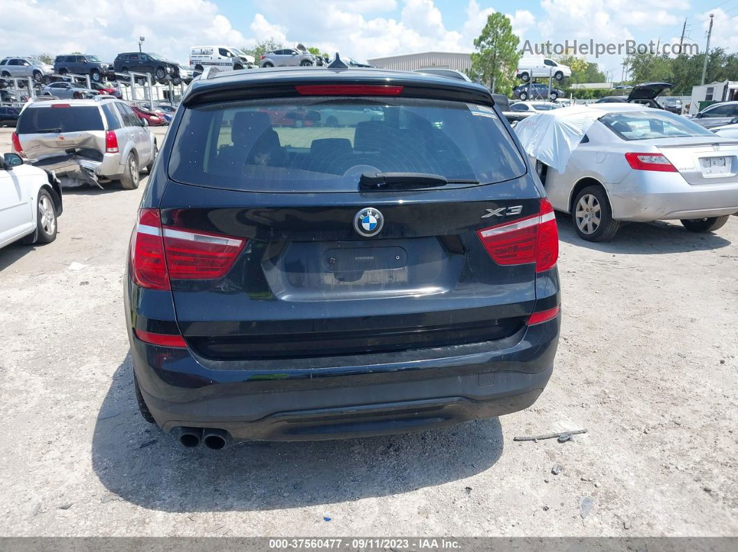 2016 Bmw X3 Xdrive28i Черный vin: 5UXWX9C54G0D69795