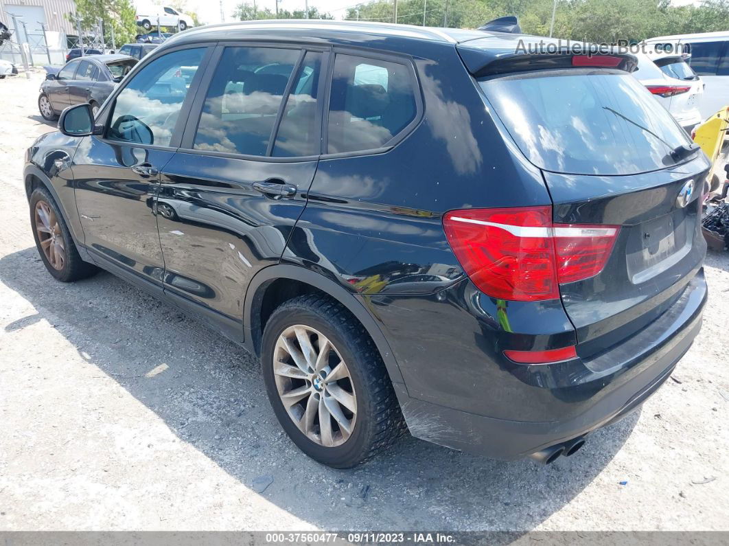 2016 Bmw X3 Xdrive28i Black vin: 5UXWX9C54G0D69795