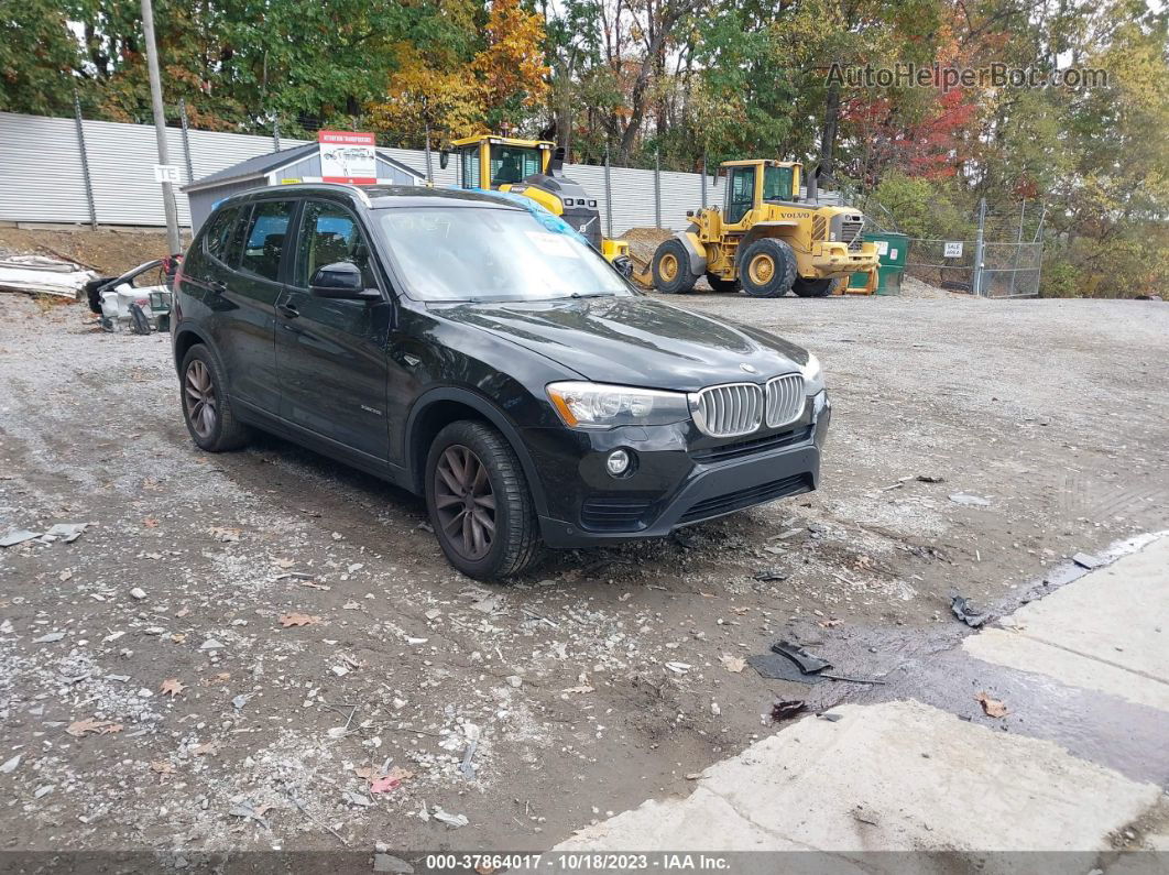 2016 Bmw X3 Xdrive28i Black vin: 5UXWX9C54G0D71269