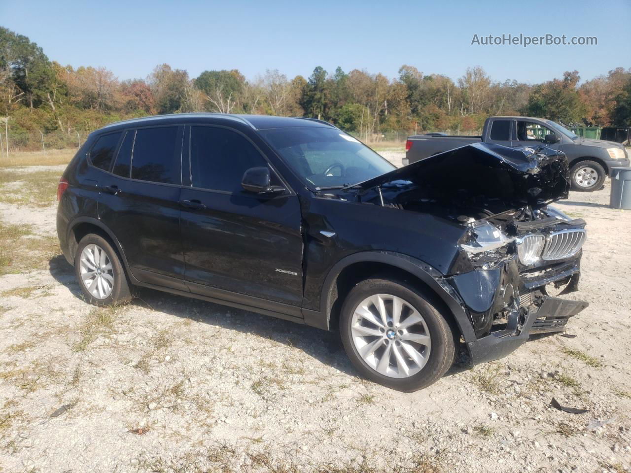 2016 Bmw X3 Xdrive28i Black vin: 5UXWX9C54G0D73247