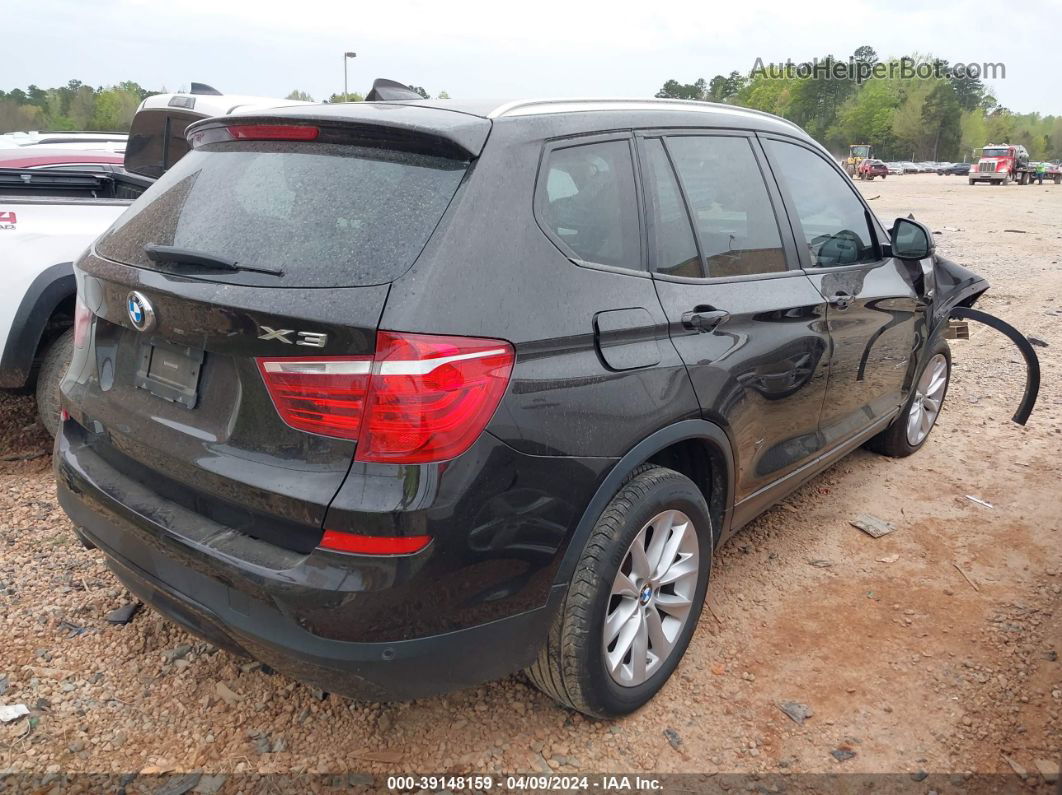 2016 Bmw X3 Xdrive28i Black vin: 5UXWX9C54G0D73488