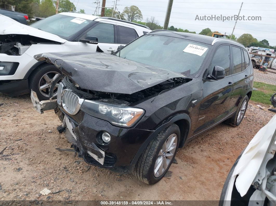 2016 Bmw X3 Xdrive28i Black vin: 5UXWX9C54G0D73488