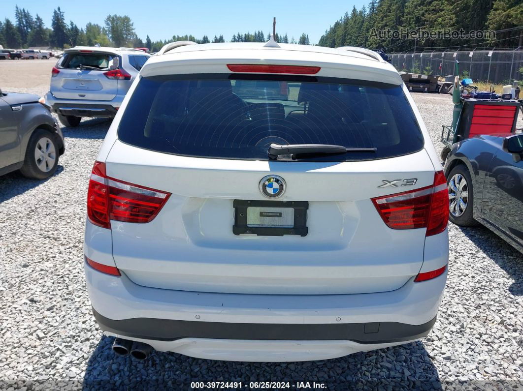 2016 Bmw X3 Xdrive28i White vin: 5UXWX9C54G0D75984