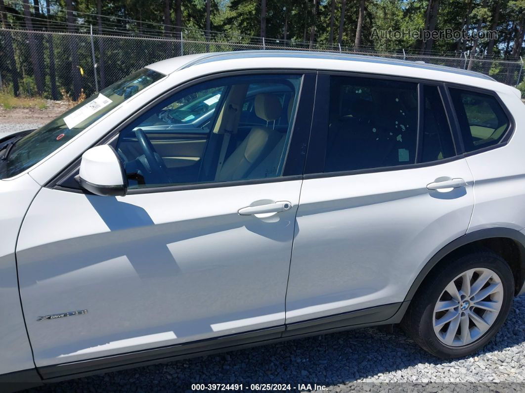 2016 Bmw X3 Xdrive28i White vin: 5UXWX9C54G0D75984