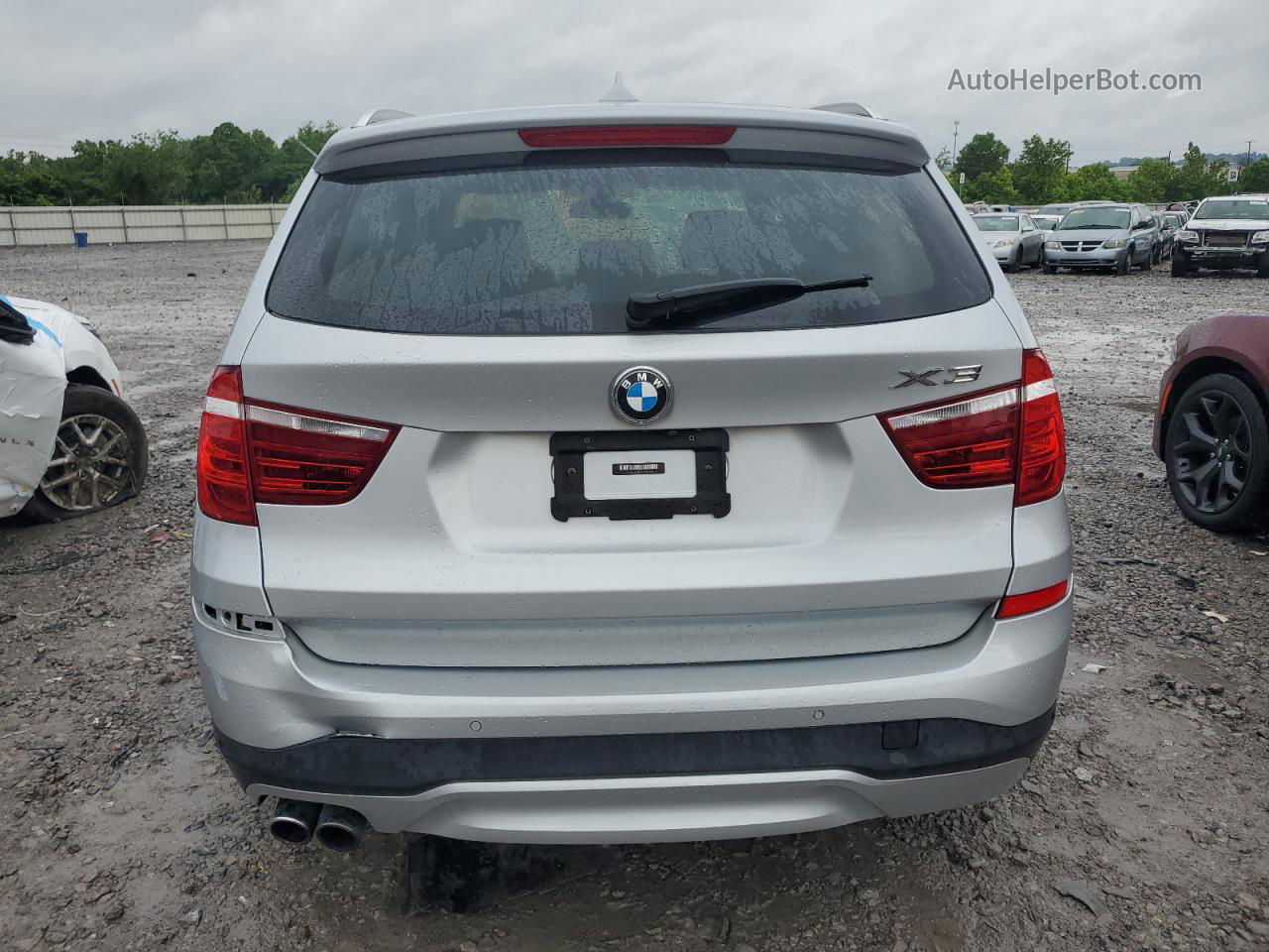 2016 Bmw X3 Xdrive28i Silver vin: 5UXWX9C54G0D81395