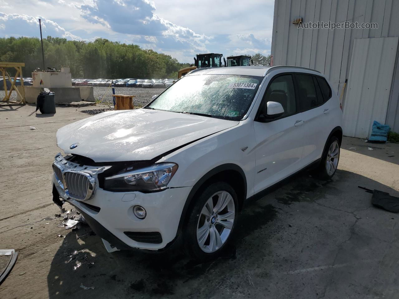 2016 Bmw X3 Xdrive28i White vin: 5UXWX9C54G0D83969