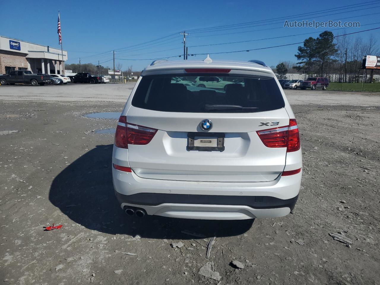 2016 Bmw X3 Xdrive28i White vin: 5UXWX9C54G0D87777