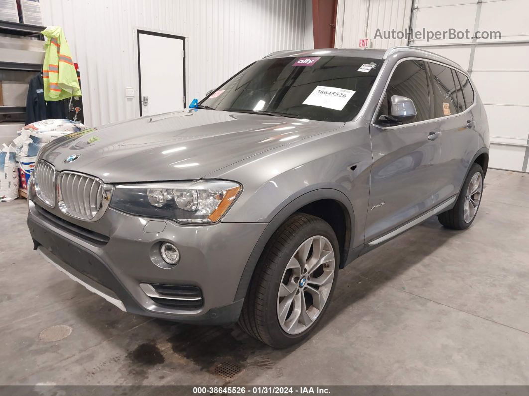 2016 Bmw X3 Xdrive28i Серый vin: 5UXWX9C54G0D89786