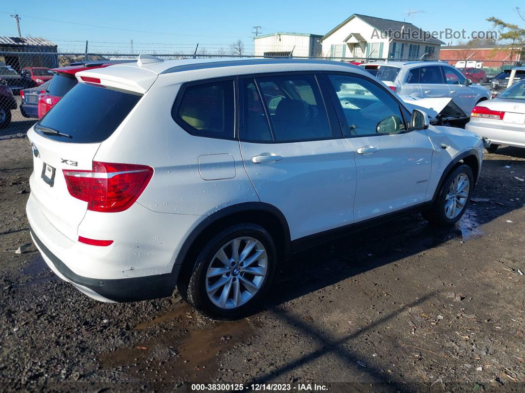 2016 Bmw X3 Xdrive28i White vin: 5UXWX9C54G0D90386