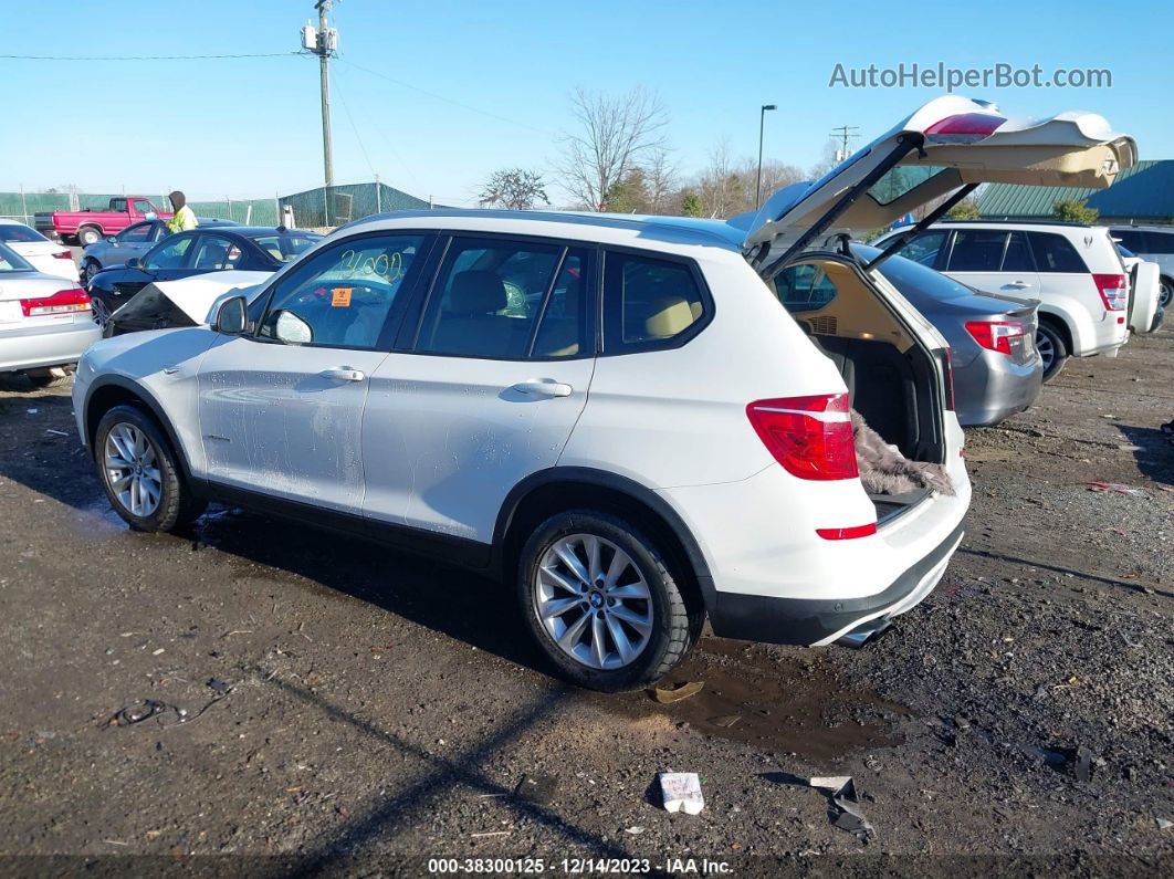 2016 Bmw X3 Xdrive28i White vin: 5UXWX9C54G0D90386