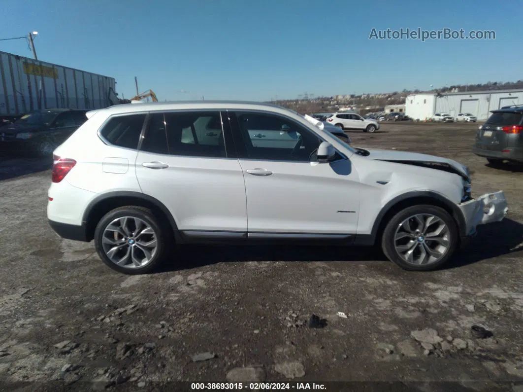 2016 Bmw X3 Xdrive28i White vin: 5UXWX9C54G0D92624