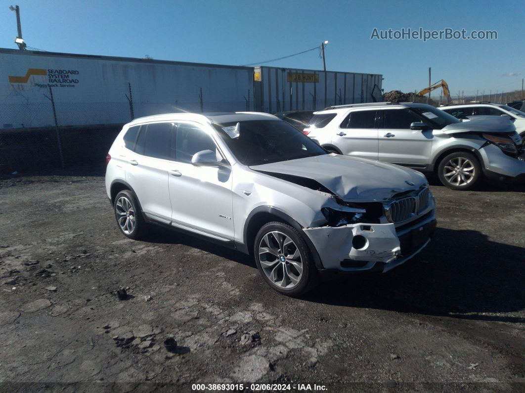 2016 Bmw X3 Xdrive28i White vin: 5UXWX9C54G0D92624