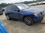 2013 Bmw X3 Xdrive28i Blue vin: 5UXWX9C55D0A16607