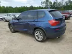 2013 Bmw X3 Xdrive28i Blue vin: 5UXWX9C55D0A16607